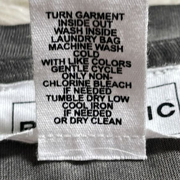 For the Republic t shirt womens size small Beaded Love Tee Dark Burnt out Grey - Picture 10 of 11